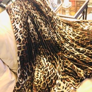 Pleated Skirts cheetah
